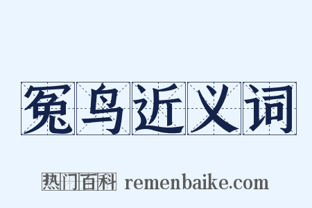 冤鸟近义词是什么意思的图片